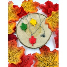 Kolczyki Liść Klonu