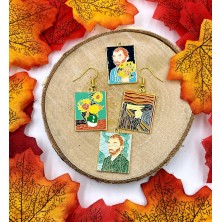 Kolczyki Malarstwo: Van Gogh - Munch