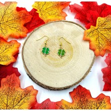 Kolczyki Koniczynka na szczęście