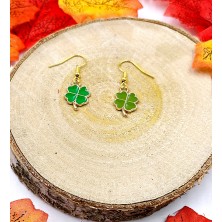 Kolczyki Koniczynka na szczęście