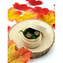 Kolczyki drewniane Siatkówka