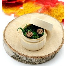 Kolczyki drewniane Siatkówka