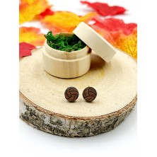 Kolczyki drewniane Siatkówka