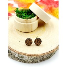 Kolczyki drewniane Siatkówka