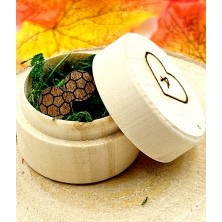 Kolczyki drewniane Piłka Nożna