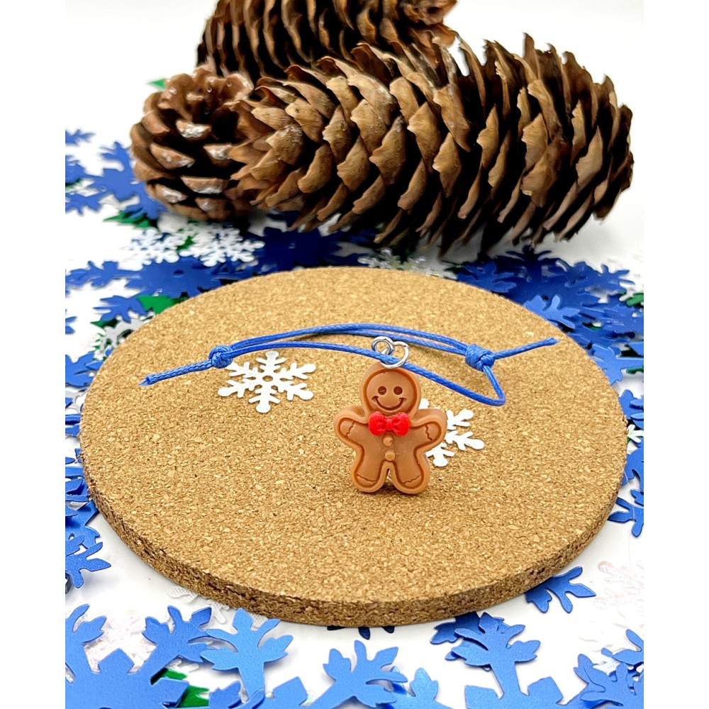 Bransoletka Pierniczek z karnecikiem świątecznym