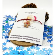 Bransoletka Pierniczek z karnecikiem świątecznym