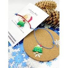 Bransoletka świąteczna z zawieszkami