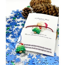 Bransoletka świąteczna z zawieszkami