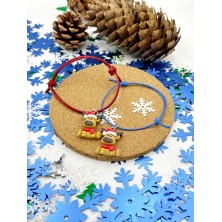 Bransoletka świąteczna z zawieszkami