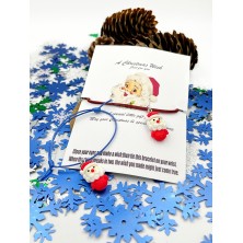 Bransoletka świąteczna z zawieszkami