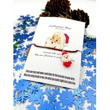 Bransoletka świąteczna z zawieszkami