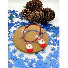 Bransoletka świąteczna z zawieszkami