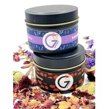 Świeca sojowa w metalowym pojemniczku