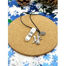 Naszyjnik Snowboard/Narty