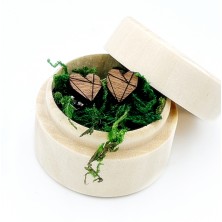 Kolczyki drewniane Serce 2