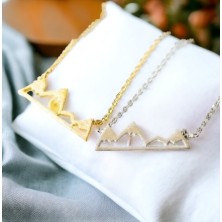 Naszyjnik Góry z karnecikiem srebrny lub złoty