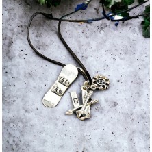 Naszyjnik Snowboard/Narty