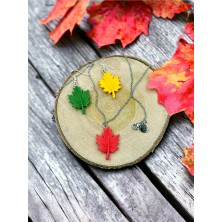 Kolczyki Liść Klonu