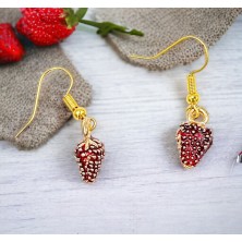 Kolczyki Truskawki