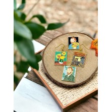 Kolczyki Malarstwo: Van Gogh - Munch