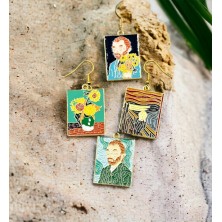 Kolczyki Malarstwo: Van Gogh - Munch