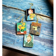 Kolczyki Malarstwo: Van Gogh - Munch