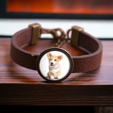 Bransoletka Twoje zdjęcie brązowa