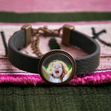 Bransoletka Twoje zdjęcie zielona