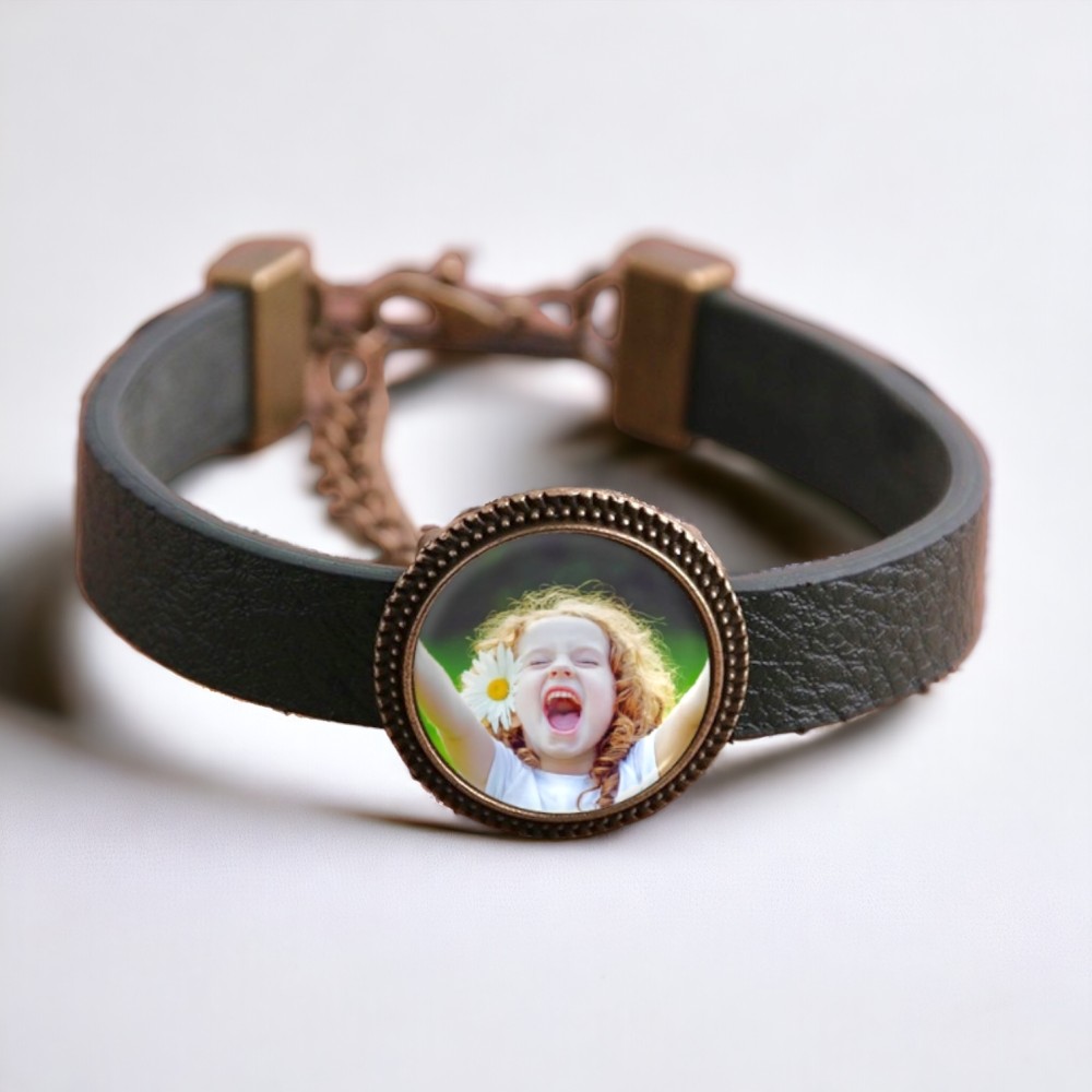 Bransoletka Twoje zdjęcie zielona