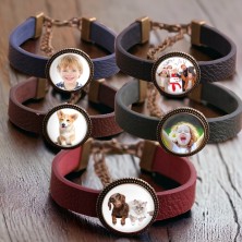 Bransoletka Twoje zdjęcie czarna