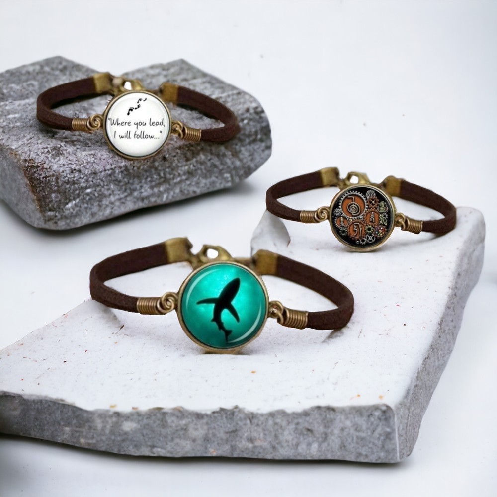 Bransoletka personalizowana ze zdjęciem rzemyk