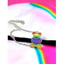 Naszyjnik Haribo tęczowy