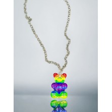 Naszyjnik Haribo tęczowy