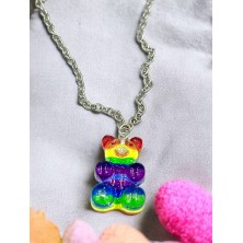 Naszyjnik Haribo tęczowy