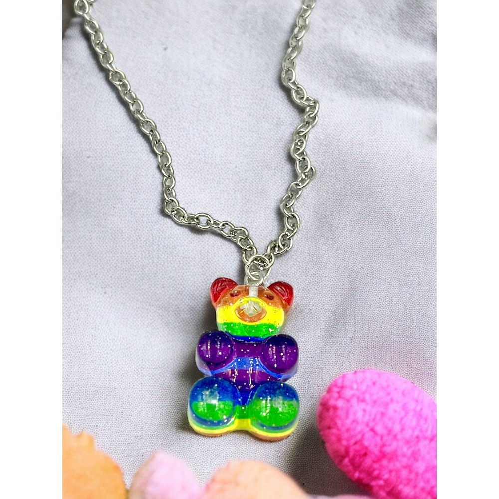 Naszyjnik Haribo tęczowy