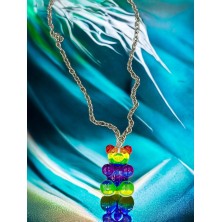 Naszyjnik Haribo tęczowy