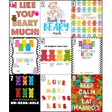 Naszyjnik Haribo z karnecikiem