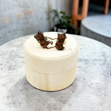 Kolczyki Liski drewniane