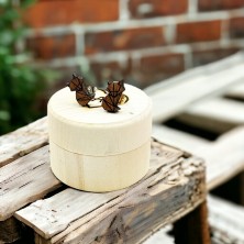 Kolczyki Liski drewniane