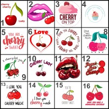 Naszyjnik Cherry Wiśnia z karnecikiem