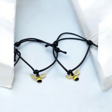 Bransoletka z karnecikiem prezentowym Pszczółka