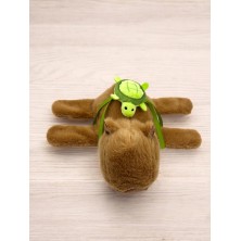 Kapibara z plecakiem na rękę 18cm