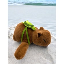 Kapibara z plecakiem na rękę 18cm