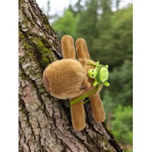 Kapibara z plecakiem na rękę 18cm