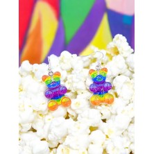 Kolczyki Haribo tęczowy