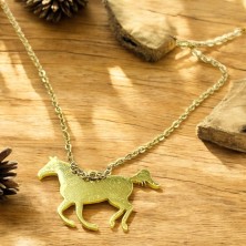 Naszyjnik Konie złoty/srebrny