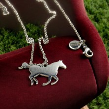 Naszyjnik Konie złoty/srebrny