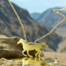 Naszyjnik Konie złoty/srebrny