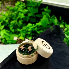 Kolczyki błyskawica piorun drewniane